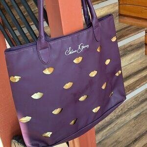 👛 2/$20 SELENA GOMEZ Tote Bag Lip Shaped Cutouts